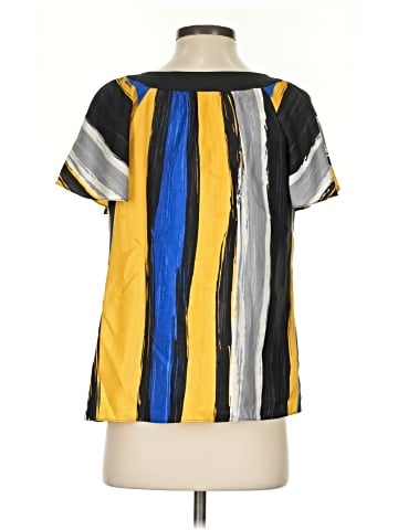 MICHAEL Michael Kors Short Sleeve Silk Top (view 2)