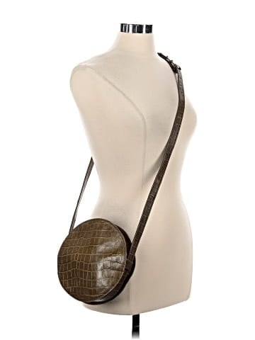 Madewell The Simple Circle Crossbody: Croc Embossed Leather Edition (view 2)