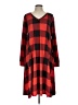 Lularoe Plaid Red Casual Dress Size L - photo 1
