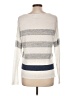 360 Sweater 100% Linen Stripes Silver Pullover Sweater Size L - photo 2