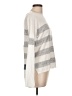 360 Sweater 100% Linen Stripes Silver Pullover Sweater Size L - photo 4
