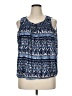 Faded Glory 100% Polyester Blue Sleeveless Blouse Size XL - photo 1