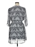 En Focus Studio 100% Polyester Chevron-herringbone Gray Casual Dress Size 14 - photo 2