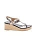 MICHAEL Michael Kors 100% Leather Silver Wedges Size 9 - photo 1