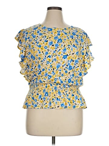 Ann Taylor Short Sleeve Blouse (view 1)