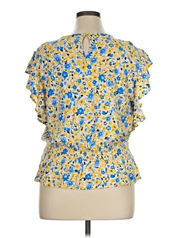Ann Taylor Short Sleeve Blouse (view 2)