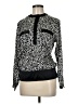 Liz Claiborne 100% Polyester Animal Print Black Long Sleeve Top Size 6 Petite - photo 1