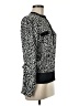 Liz Claiborne 100% Polyester Animal Print Black Long Sleeve Top Size 6 Petite - photo 4