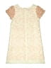 Charabia 100% Polyester Paisley Ivory Pink Dress Size 12 - photo 2