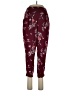 ShoSho Print Burgundy Casual Pants Size L (estimated) - photo 1