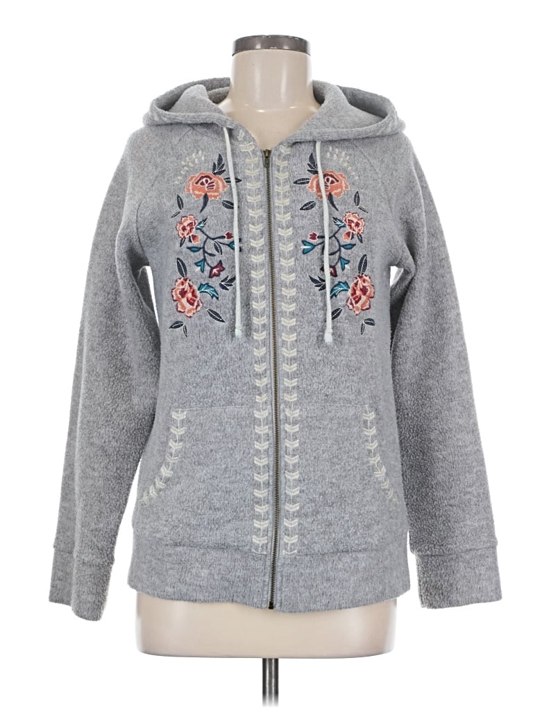 Pre-owned Thml Zip Up Hoodie In Gray