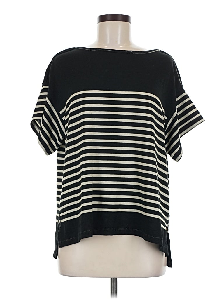 Pre-owned Max Studio Short Sleeve T-shirt In Black