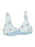 One One Argyle Blue Swimsuit Top Size L - photo 1
