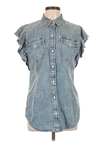 Lauren by Ralph Lauren Sleeveless Button-Down Shirt (view 1)