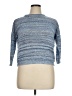 Chaps Tweed Blue Pullover Sweater Size XL Petite - photo 1