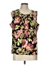 Talbots Outlet 100% Polyester Black Sleeveless Blouse Size Lg Petite - photo 1
