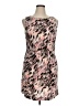 Gap 100% Polyester Animal Print Pink Cocktail Dress Size 14 - photo 1
