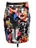 Grace Elements Print Black Casual Skirt Size M - photo 1