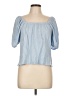 Old Navy 100% Cotton Blue Short Sleeve Top Size L - photo 1