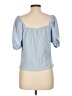 Old Navy 100% Cotton Blue Short Sleeve Top Size L - photo 2