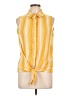 Rain Yellow Sleeveless Blouse Size L - photo 1