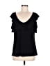 Coco Bianco Black Short Sleeve Top Size M - photo 1