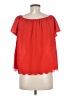 Everly 100% Polyester Red Short Sleeve Blouse Size M - photo 2