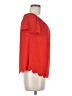Everly 100% Polyester Red Short Sleeve Blouse Size M - photo 4