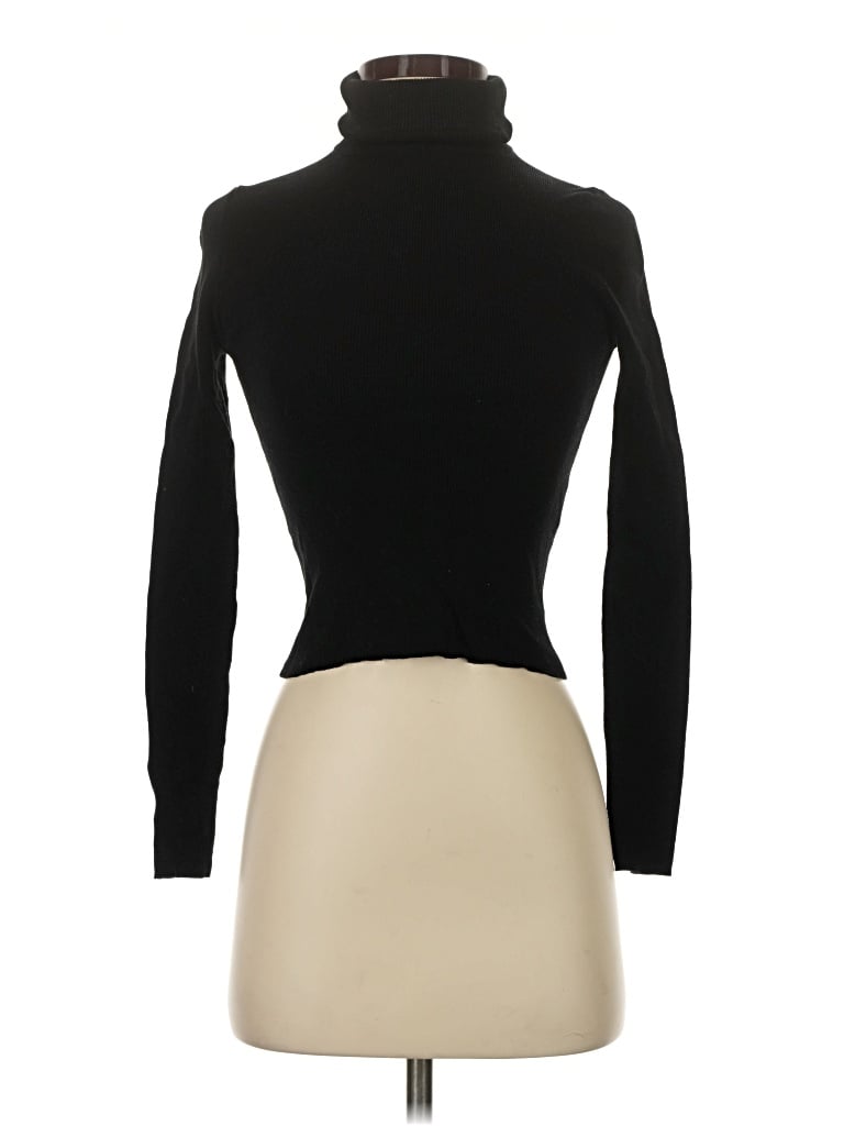 Pre-owned Zara Turtleneck Sweater In Black