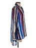 Peck & Peck 100% Polyester Stripes Blue Long Sleeve Blouse Size S - photo 4