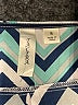 Tacera 100% Polyester Chevron-herringbone Teal 3/4 Sleeve Blouse Size S - photo 7