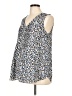 A Pea in the Pod 100% Polyester Blue Sleeveless Blouse Size L - photo 1