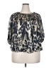 IRO 100% Viscose Silver Short Sleeve Blouse Size 32 - photo 1