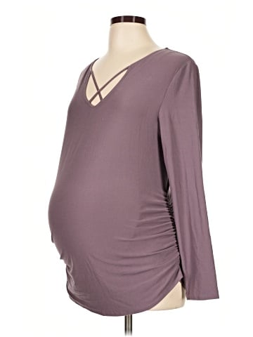 Derek Heart Maternity Long Sleeve Top (view 1)