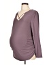 Derek Heart Maternity Purple Long Sleeve Top Size Lg Maternity - photo 1