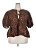Old Navy Brown Short Sleeve Blouse Size XXL - photo 1