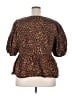 Old Navy Brown Short Sleeve Blouse Size XXL - photo 2