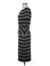 BCBGMAXAZRIA Chevron-herringbone Gray Casual Dress Size M - photo 5