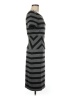 BCBGMAXAZRIA Chevron-herringbone Gray Casual Dress Size M - photo 4