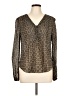 Veronica Beard Print Brown Long Sleeve Blouse Size 10 - photo 1