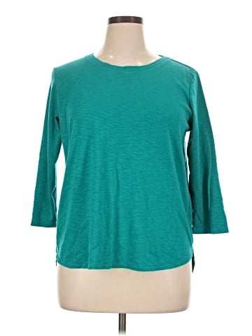 KIRKLAND Signature 3/4 Sleeve T-Shirt (view 1)