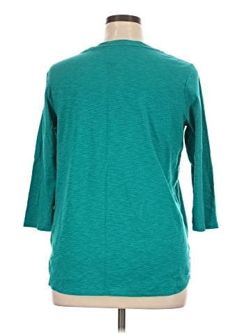 KIRKLAND Signature 3/4 Sleeve T-Shirt (view 2)