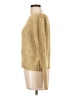 LoveShackFancy Metallic Gold Wool Pullover Sweater Size L - photo 5