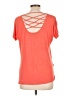 Edge 100% Rayon Stars Orange Short Sleeve Top Size L - photo 2