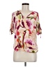 Milano Pink Short Sleeve Blouse Size M - photo 1