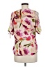 Milano Pink Short Sleeve Blouse Size M - photo 2