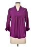 Brixon Ivy 100% Polyester Purple 3/4 Sleeve Blouse Size XS - photo 1