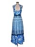 Cynthia Steffe 100% Polyester Paisley Blue Casual Dress Size 8 - photo 2
