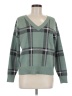 Max Studio Plaid Green Pullover Sweater Size M - photo 1