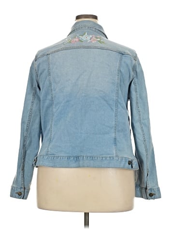 Woman Within Denim Jacket (view 2)
